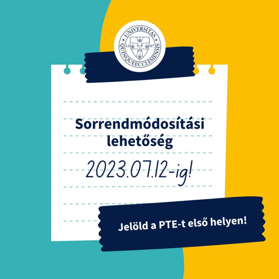 07. 12.- EDDIG MÓDOSÍTHATSZ AZ EGYETEMI SORRENDEDEN