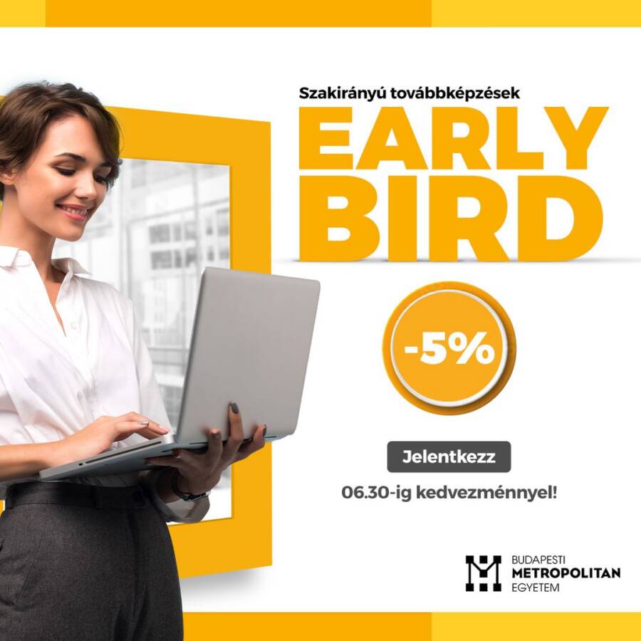 EARLY BIRD KEDVEZMÉNYEK A METU TOVÁBBKÉPZÉSEIN