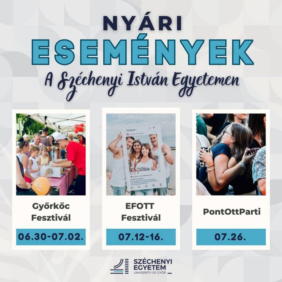 NYÁRI PROGRAMOK AZ SZE-N