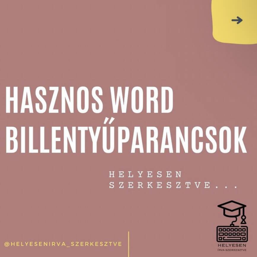 HASZNOS WORD BILLENTYŰPARANCSOK