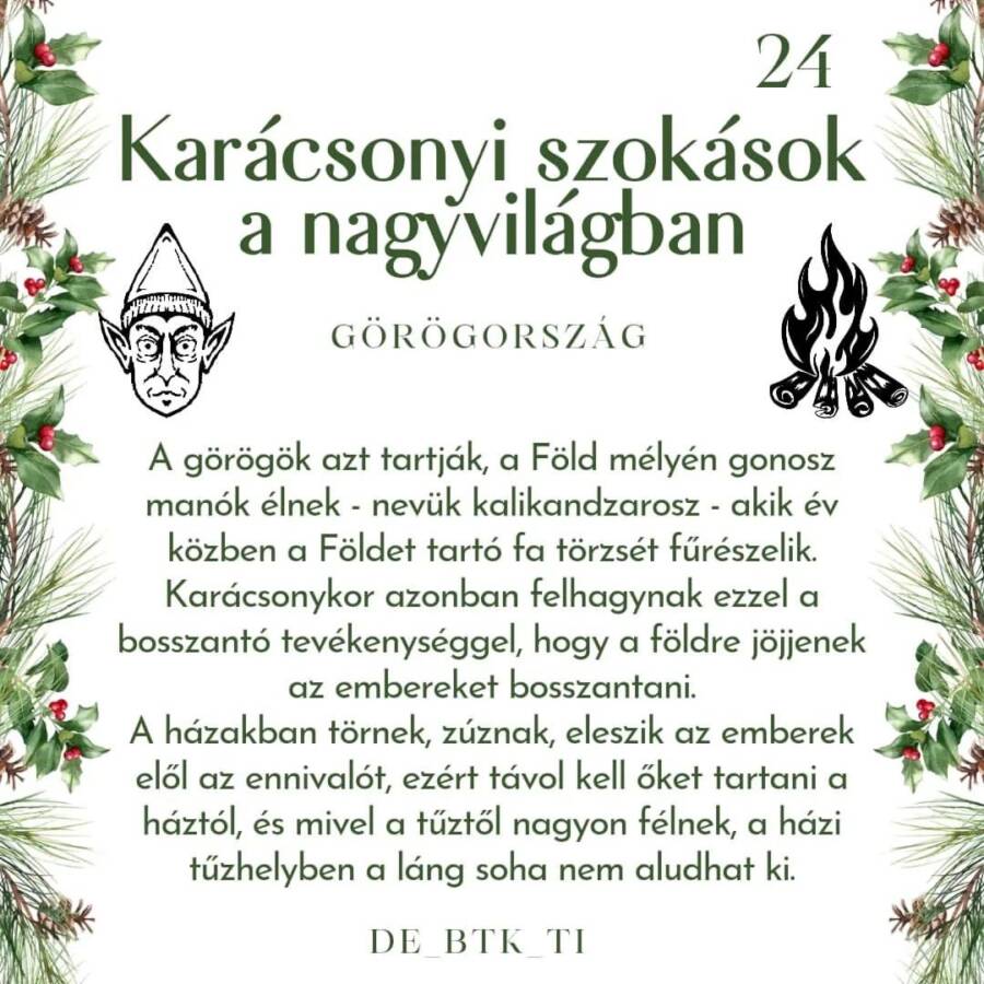 KARÁCSONYI SZOKÁSOK A NAGYVILÁGBAN