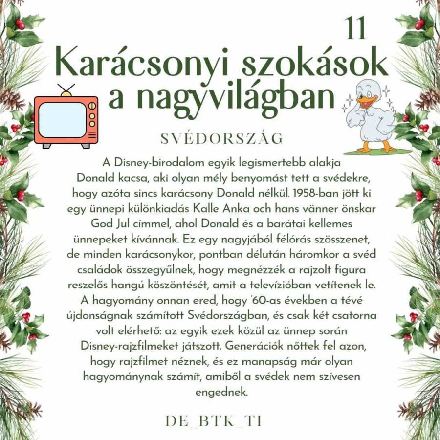 KARÁCSONYI SZOKÁSOK A NAGYVILÁGBAN