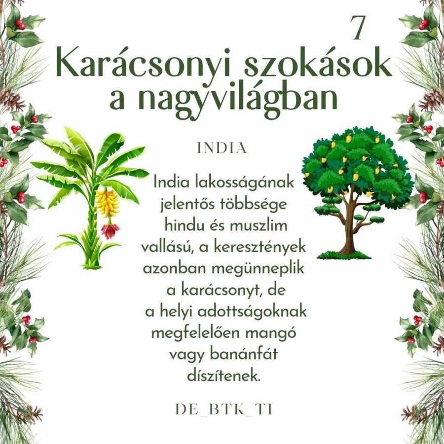 KARÁCSONYI SZOKÁSOK A NAGYVILÁGBAN