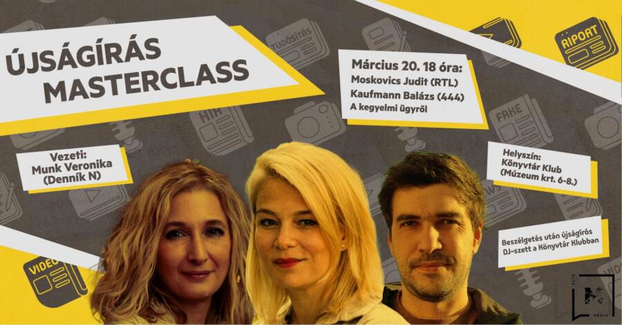 ÚJSÁGÍRÁS MASTERCLASS