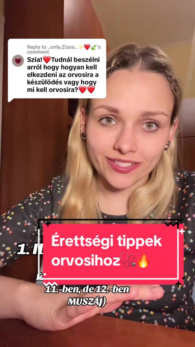 ÉRETTSÉGI TIPPEK AZ ORVOSIRA