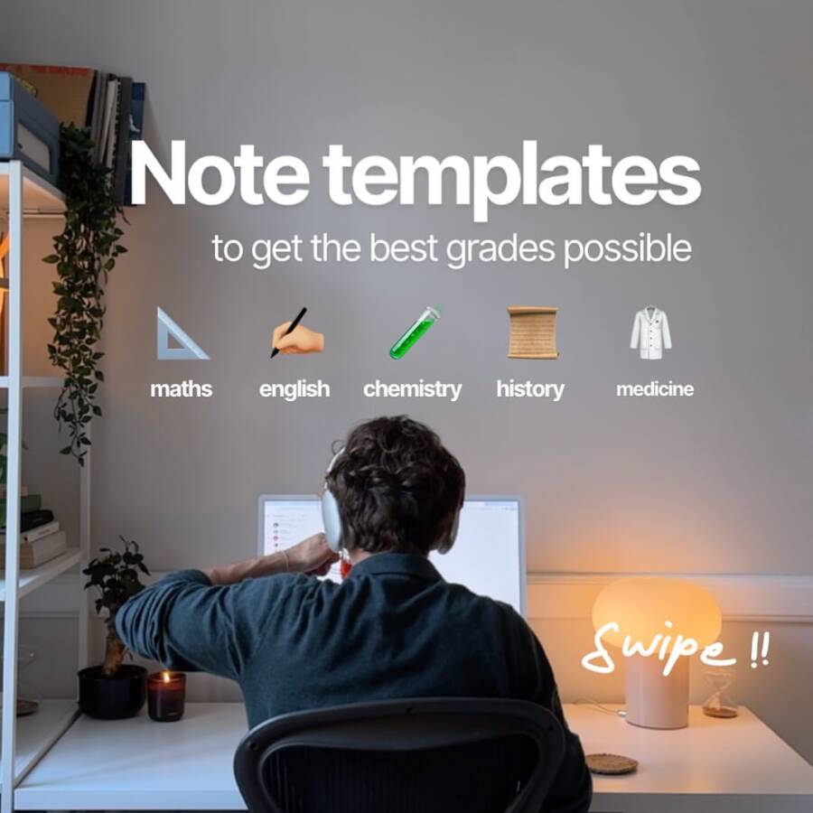 NOTE TEMPLATES TO GET THE BEST GRADES POSSIBLE