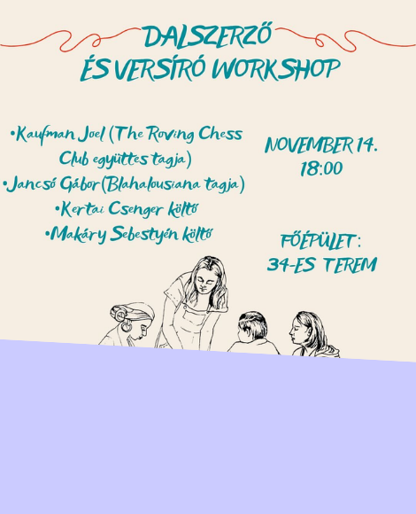 VERSÍRÓ ÉS DALSZERZŐ WORKSHOP